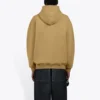 Balenciaga Paris Laurel fleece-trøye med trykk for menn, khaki 570811TIV259605