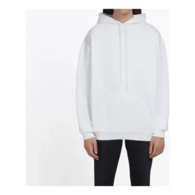 Balenciaga-ryggsekk for menn med stort logo-trykk i ensfarget hvitt 508184TYK549000