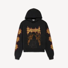 Balenciaga Sacra Cœur-hettegenser for kvinner med medium passform  i svart