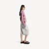 Balenciaga Sacra Cœur-hettegenser med glidelås i medium passform for kvinner, i gammelrosa