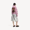 Balenciaga Sacra Cœur-hettegenser med glidelås i medium passform for kvinner, i gammelrosa