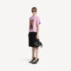 Balenciaga Sacra Cœur T-skjorte for kvinner med medium passform  i gammelrosa