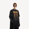 Balenciaga Sacra Cœur Train T-skjorte for kvinner i svart