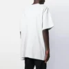 Balenciaga-skjorte for menn med logo-trykk, rund hals og korte ermer, hvit 583214TFV652569