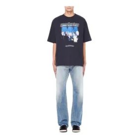 Balenciaga Speed Hunters for menn, svart, blått bånd, korte ermer, grå 541875TCV381055 Balenciaga Speed Hunters for menn, svart, blått bånd, korte ermer, grå 541875TCV381055