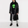 Balenciaga SS21 Alien-logo for menn, tykkere utførelse, klassisk svart 641679TJV959113