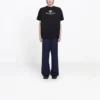 Balenciaga SS21 B-alfabetlogo-mønster, kortærmet, svart, for menn 570803TFV761000