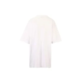 Balenciaga SS21 bomulls-T-skjorte med logo, rund hals og korte ermer for menn, hvit 641655TJV879040 Balenciaga SS21 bomulls-T-skjorte med logo, rund hals og korte ermer for menn, hvit 641655TJV879040