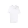 Balenciaga SS21 bomulls-T-skjorte med logo, rund hals og korte ermer for menn, hvit 641655TJV879040