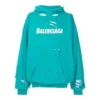Balenciaga SS21 Classic Alphabet Printing Hole Sky Blue for menn 659403TKVB64661