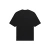 Balenciaga SS21 ensfarget T-skjorte med logotrykk og korte ermer for menn, svart 612966TJV871070