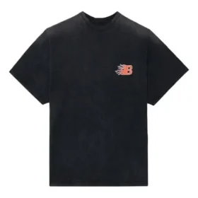 Balenciaga SS21 Flame Retro kortærmet T-skjorte for menn, svart 656978TKV701076 Balenciaga SS21 Flame Retro kortærmet T-skjorte for menn, svart 656978TKV701076