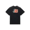 Balenciaga SS21 Flame Retro kortærmet T-skjorte for menn, svart 656978TKV701076