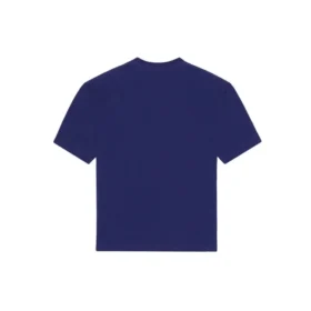 Balenciaga SS21 herre-T-skjorte med logo-trykk i alfabetet, korte ermer, blå 612966TIV545400