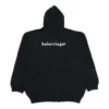 Balenciaga SS21 jakke med glidelås og lange ermer for menn, svart 641659TIV551070