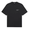 Balenciaga SS21 kortærmet T-skjorte for menn med brodert logo, svart 641675TKV861070