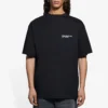 Balenciaga SS21 kortærmet T-skjorte for menn med brodert logo, svart 641675TKV861070