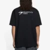 Balenciaga SS21 kortærmet T-skjorte for menn med brodert logo, svart 641675TKV861070