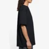 Balenciaga SS21 kortærmet T-skjorte for menn med brodert logo, svart 641675TKV861070