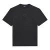 Balenciaga SS21-logo-trykk, løs passform, rund hals, korte ermer, svart, herre 641675TKV711069