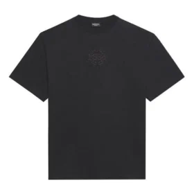 Balenciaga SS21-logo-trykk, løs passform, rund hals, korte ermer, svart, herre 641675TKV711069 Balenciaga SS21-logo-trykk, løs passform, rund hals, korte ermer, svart, herre 641675TKV711069