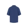 Balenciaga SS21 løpetrøye for menn med mønstertrykk og logo, løs passform, kort ermet, blå 641614TJVK64866