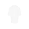 Balenciaga SS21 maraton-løpetrøye for menn med mønstertrykk og logo, kort ermet, hvit 641614TJVK69040