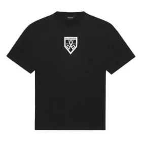 Balenciaga SS21 mønstertrykk, rund hals, korte ermer, svart, herre 651795TKV771070 Balenciaga SS21 mønstertrykk, rund hals, korte ermer, svart, herre 651795TKV771070