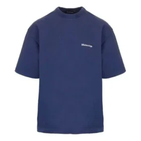 Balenciaga SS21 Retro kortærmet blå for menn 612966TJV874866 Balenciaga SS21 Retro kortærmet blå for menn 612966TJV874866
