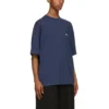 Balenciaga SS21 Retro kortærmet blå for menn 612966TJV874866