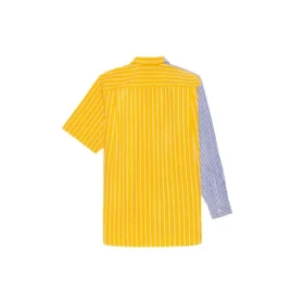 Balenciaga SS21-skjorte med striper og løse ermer for menn 658850TIM369086