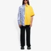 Balenciaga SS21-skjorte med striper og løse ermer for menn 658850TIM369086