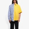 Balenciaga SS21-skjorte med striper og løse ermer for menn 658850TIM369086