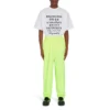 Balenciaga SS21 Word kortærmet skjorte for menn, hvit 641613TJVI59040