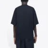 Balenciaga-T-skjorte for menn med symbolisk rund hals og alfabet-trykk, kort ermet, svart 620969TIV501070