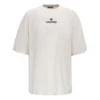 Balenciaga-T-skjorte med alfabetlogo, korte ermer, grå og hvit, for menn 641614TJVA99054