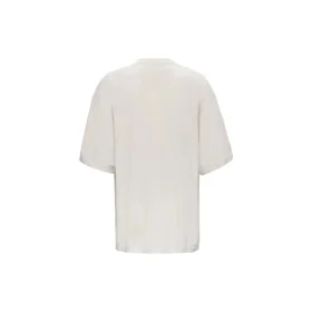 Balenciaga-T-skjorte med alfabetlogo, korte ermer, grå og hvit, for menn 641614TJVA99054