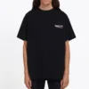 Balenciaga-trøye for menn med trykk, korte ermer, svart 570803TAV441000