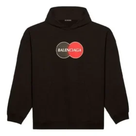 Balenciaga Uniform Plush Loose Classic svart for menn 620973TIV801000