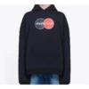 Balenciaga Uniform Plush Loose Classic svart for menn 620973TIV801000