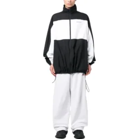 Balenciaga x adidas Baggy joggebukse «White Black Red» 723904TNVP99065
