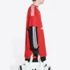 Balenciaga x adidas fotball-T-skjorte, oversized «Red» 723663TNV136400