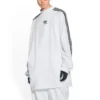 Balenciaga x adidas langermet T-skjorte i oversized-modell «White» 728789TNVA61156