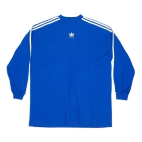 Balenciaga x adidas langermet T-skjorte, oversized «Blue» 728789TNVA65531 Balenciaga x adidas langermet T-skjorte, oversized «Blue» 728789TNVA65531