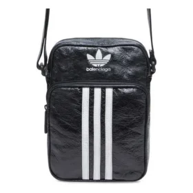 Balenciaga x adidas liten crossbody-messenger-veske «Black White» 721850210M41091