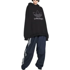 Balenciaga x adidas Logo Oversized Hettegensere «Black White» 712396TNVA91070