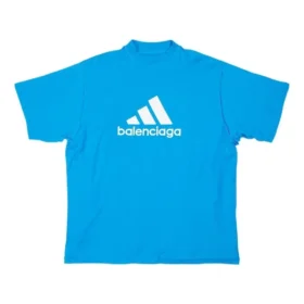 Balenciaga x adidas Oversized T-skjorte «Blue» 731769TNVP34024