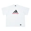 Balenciaga x adidas Oversized T-skjorte «White» 731769TNVA69065