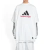 Balenciaga x adidas Oversized T-skjorte «White» 731769TNVA69065
