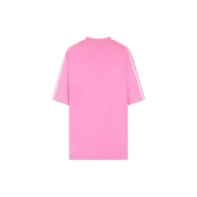 Balenciaga x adidas T-skjorte i medium passform «Neon Pink» 723955TNVU45280